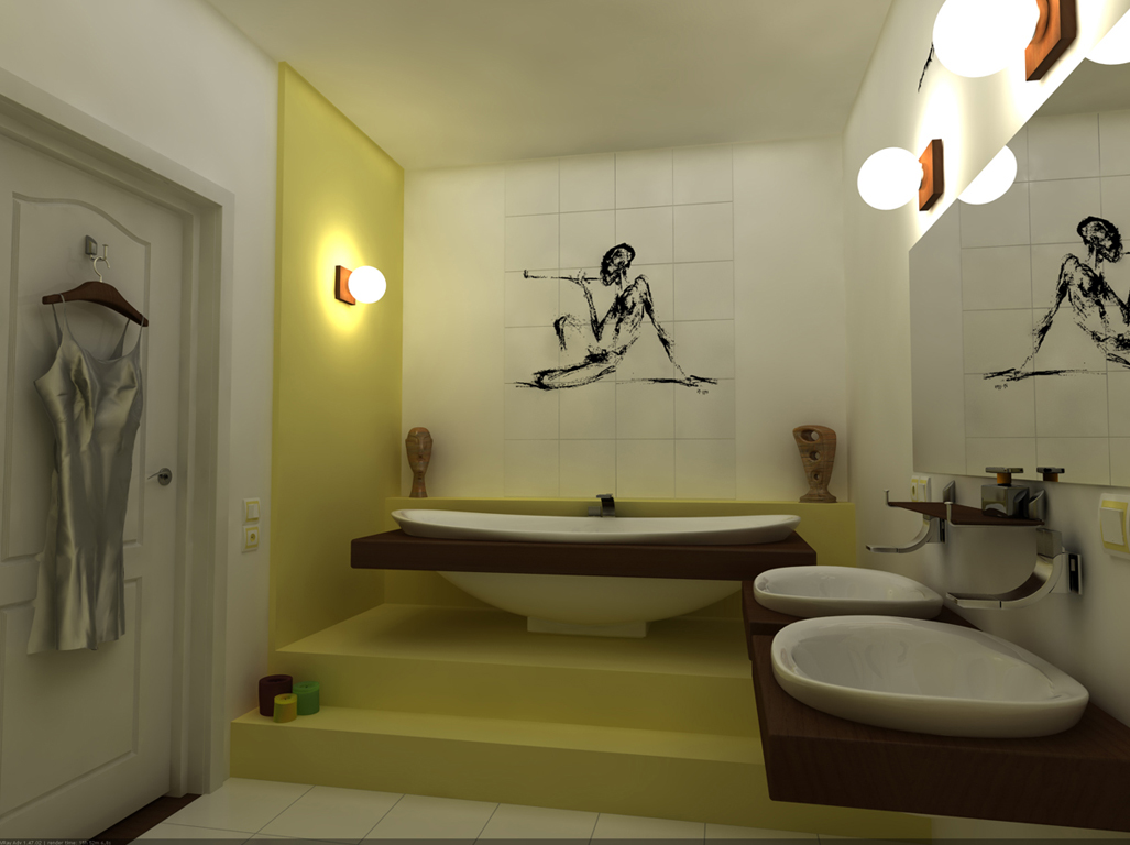 Креативная ванная комната